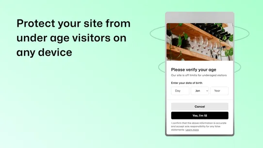 Agefence Age Verification screenshot