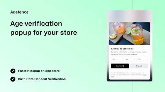 Agefence Age Verification screenshot