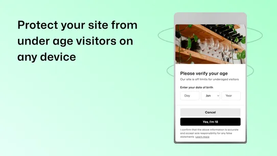 Agefence Age Verification screenshot