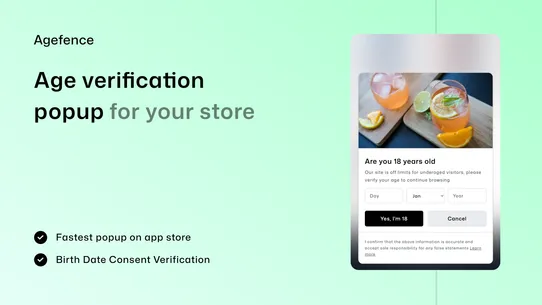 Agefence Age Verification screenshot