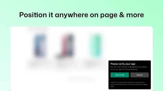 Age Verification — Agefence screenshot