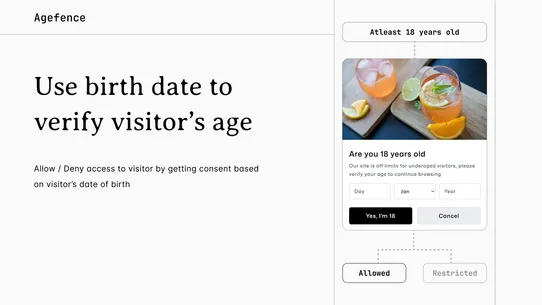 Age Verification — Agefence screenshot