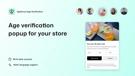 Age Verification — Agefence screenshot