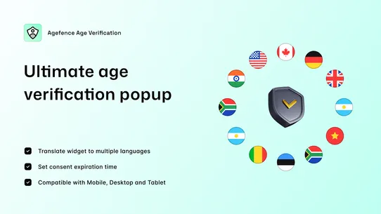 Age Verification — Agefence screenshot