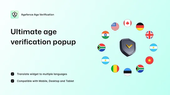Age Verification — Agefence screenshot