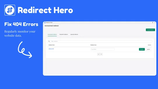 Redirect Hero ‑ Fix 404 links screenshot