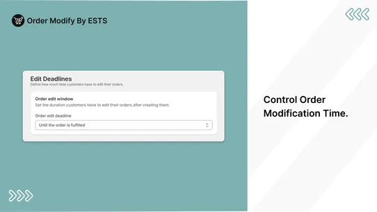 Order Modify by ESTS screenshot
