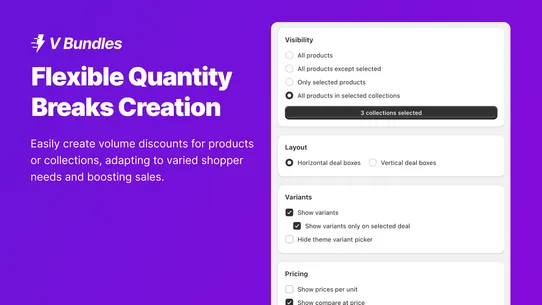 V Bundles ‑ Quantity Breaks screenshot