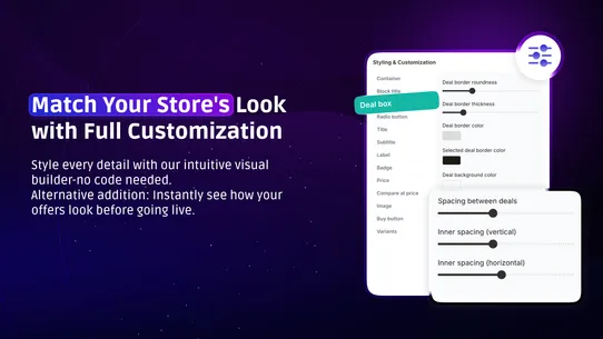 V Bundles ‑ Quantity Breaks screenshot