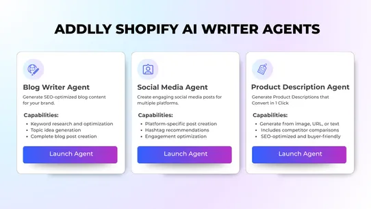 Addlly: AI SEO Writer Agent screenshot