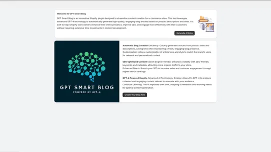 GPT Smart Blog screenshot