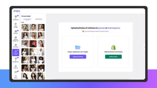 iFoto‑AI Change Clothing Color screenshot
