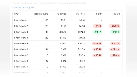 Bulk Sku COGs Updater screenshot