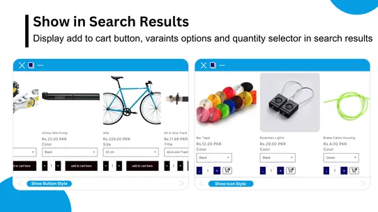 Extendons Cart on Collections screenshot