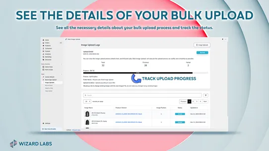 Wizard Labs: Bulk Image Upload screenshot