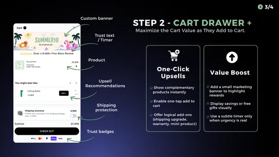 Moon Bundles Upsell Cart AOV+ screenshot