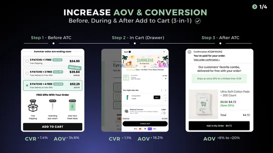 Moon Bundles Upsell Cart AOV+ screenshot