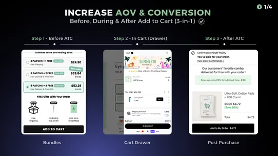 Moon Bundles Upsell Cart AOV+ screenshot
