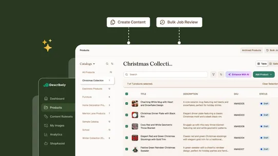 Describely: Bulk Descriptions screenshot