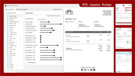 PT2 ‑ Invoice Printer screenshot