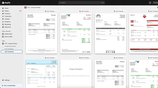 PT2 ‑ Invoice Printer screenshot