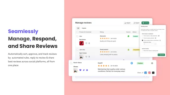 WiserNotify Product Reviews screenshot