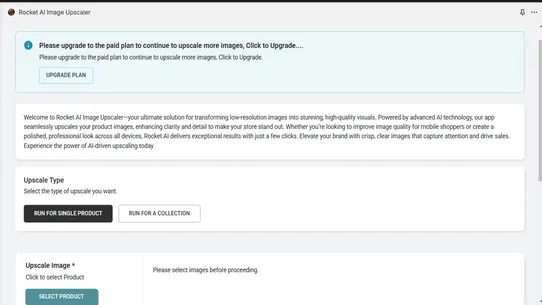 Rocket AI Image Upscaler screenshot