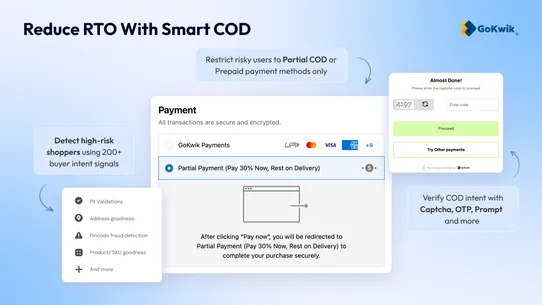 Kwik COD &amp; Checkout screenshot