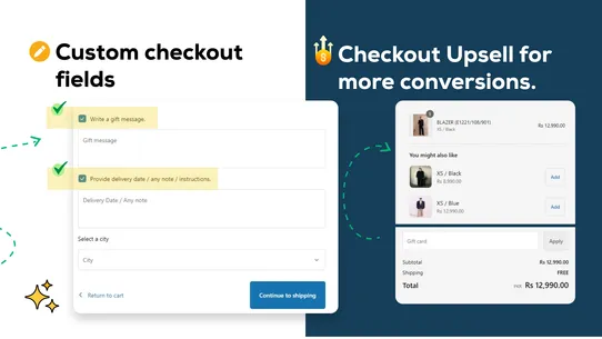 AI‑Upsellify Checkout Rules screenshot