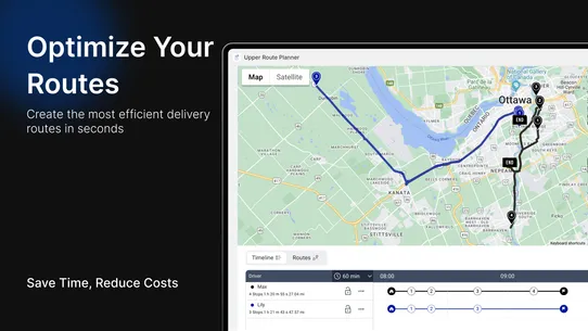 Upper Delivery Route Planner screenshot