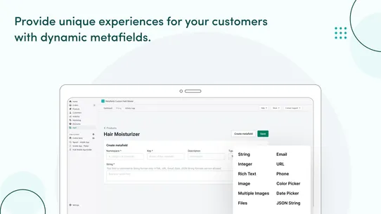 Hulk Custom Fields screenshot