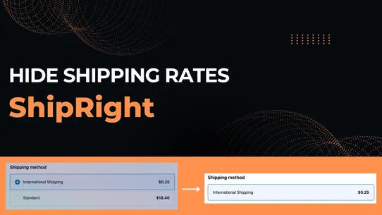 ShipRight Hide Shipping Method screenshot