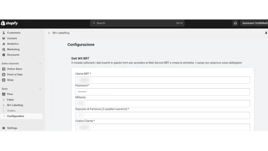 Brt Labelling screenshot