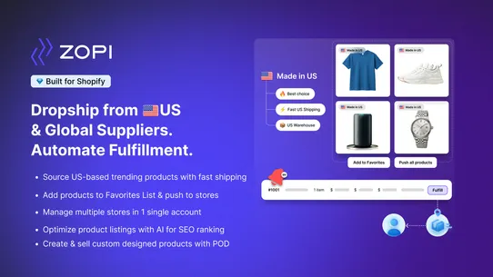 Zopi: US Dropshipping &amp; POD screenshot