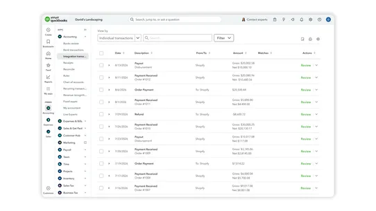 QuickBooks Online Global screenshot
