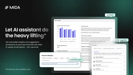 MIDA: Heatmap, Replay Checkout screenshot