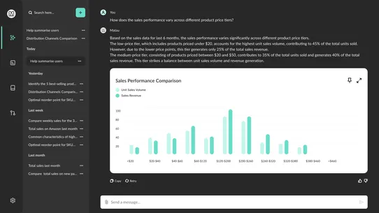 Matau: Data you can speak with screenshot