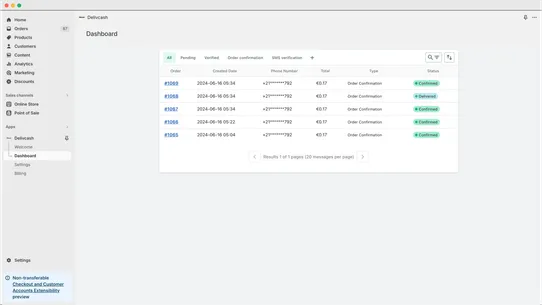 Delivcash screenshot