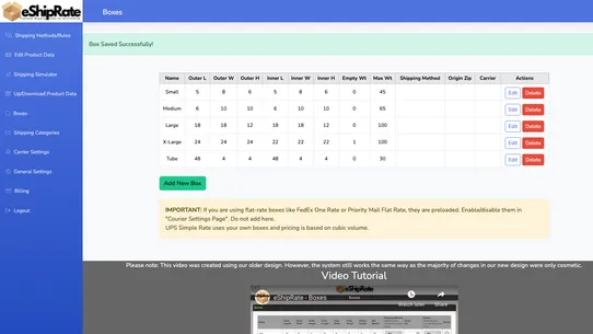 eShipRate screenshot