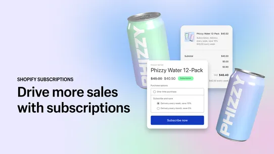 Shopify Subscriptions screenshot