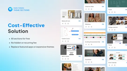 OT: Theme Sections screenshot
