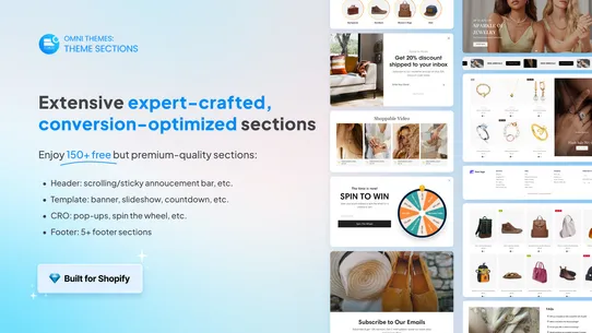 OT Section: Theme Sections screenshot