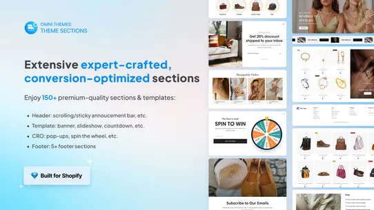 OT Section: Theme Sections screenshot