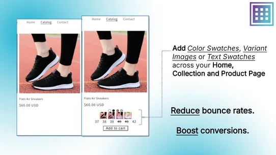 AZ Color Swatch Variant Option screenshot