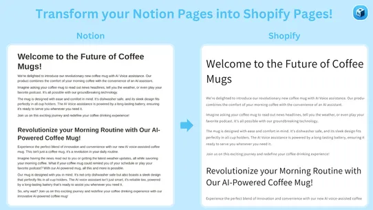 Notionfy Landing Page Builder screenshot