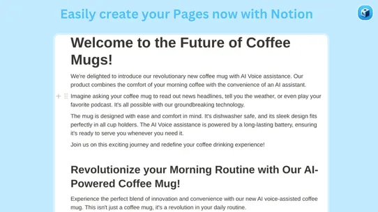 Notionfy Landing Page Builder screenshot