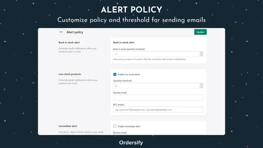 Ordersify: Restocked Alerts screenshot