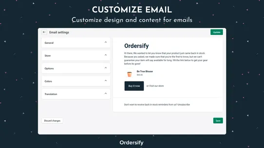 Ordersify: Restocked Alerts screenshot