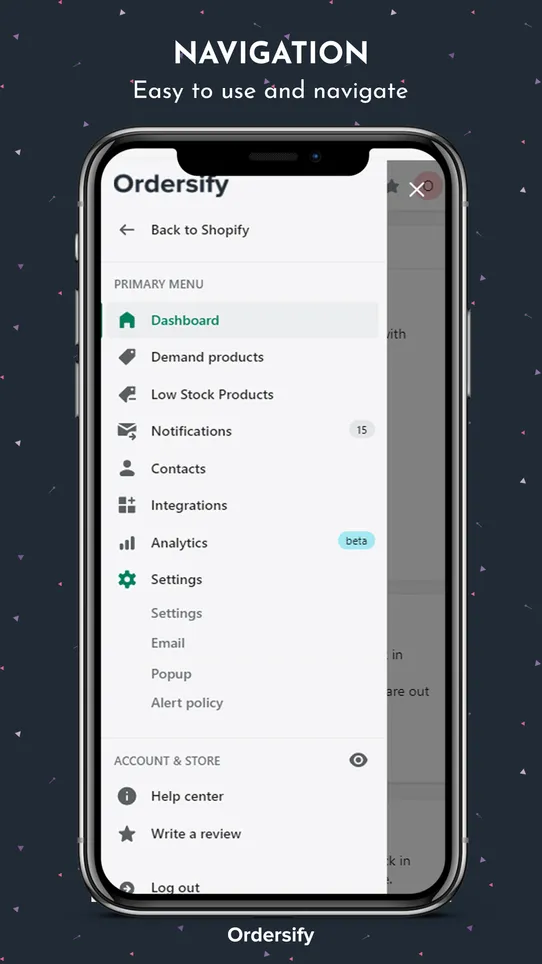 Ordersify: Restocked Alerts screenshot