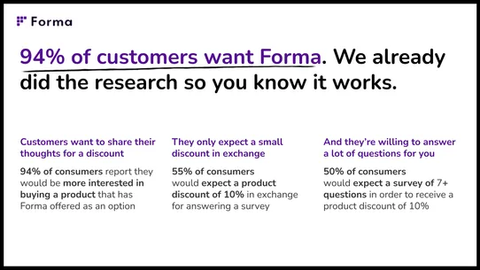 Forma | Surveys that Convert screenshot